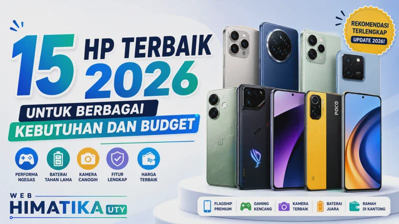 15 HP Terbaik 2026 untuk Berbagai Kebutuhan dan Budget
