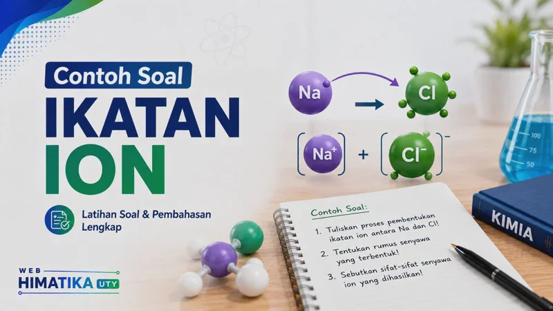 40 Contoh Soal Ikatan Ion Pilihan Ganda dan Essay Beserta Jawabannya