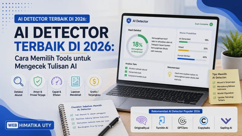 AI Detector Terbaik di 2026: Cara Memilih Tools untuk Mengecek Tulisan AI