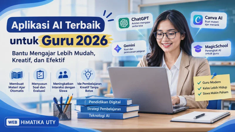 Aplikasi AI Terbaik untuk Guru 2026: Membuat Materi, Soal, dan Media Pembelajaran