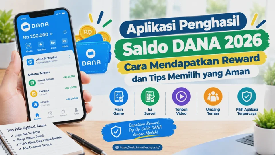 Aplikasi Penghasil Saldo DANA 2026: Cara Mendapatkan Reward dan Tips Memilih yang Aman