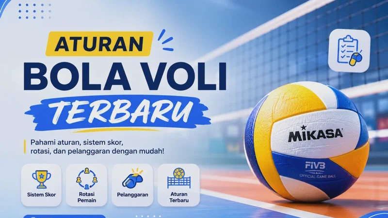 Aturan Bola Voli Terbaru 2026: Sistem Skor, Rotasi, Posisi, dan Pelanggaran