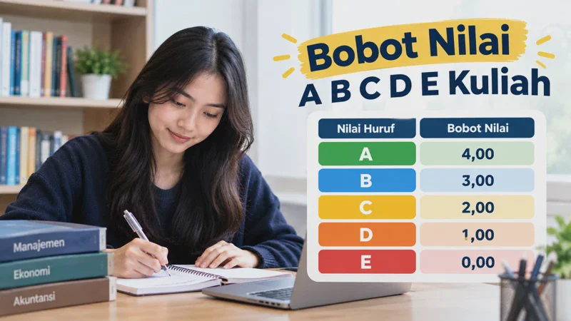Bobot Nilai A B C D E Kuliah: Arti, Tabel, dan Kenapa Beda-Beda
