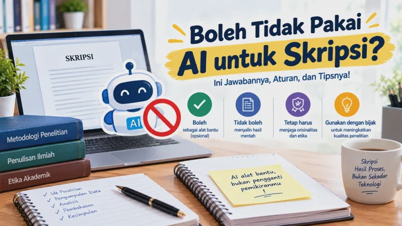 Boleh Tidak Pakai AI untuk Skripsi? Ini Batasannya