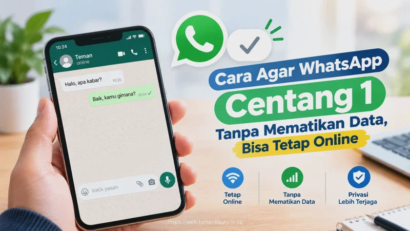 Cara Agar WhatsApp Centang 1 Tanpa Mematikan Data, Bisa Tetap Online