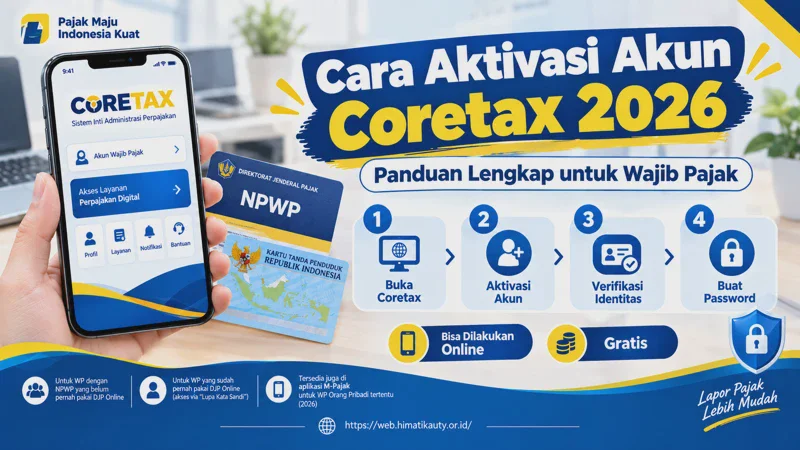 Cara Aktivasi Akun Coretax 2026, Panduan Lengkap untuk Wajib Pajak