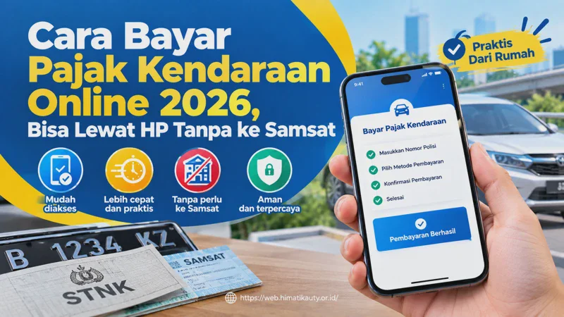 Cara Bayar Pajak Kendaraan Online 2026, Bisa Lewat HP Tanpa ke Samsat