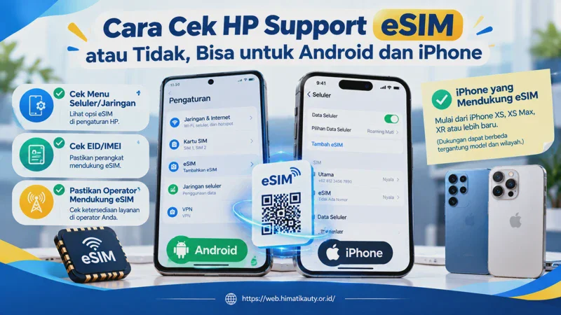 Cara Cek HP Support eSIM atau Tidak, Bisa untuk Android dan iPhone