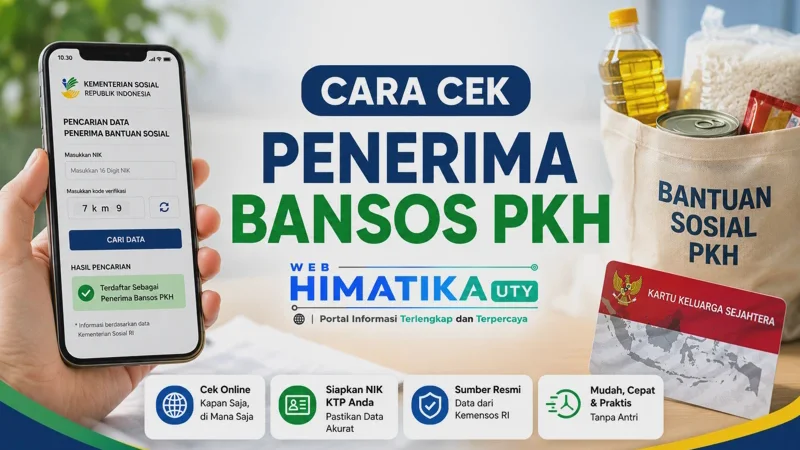 Cara Cek Penerima Bansos PKH 2026 Secara Online Lewat HP Hanya Pakai KTP