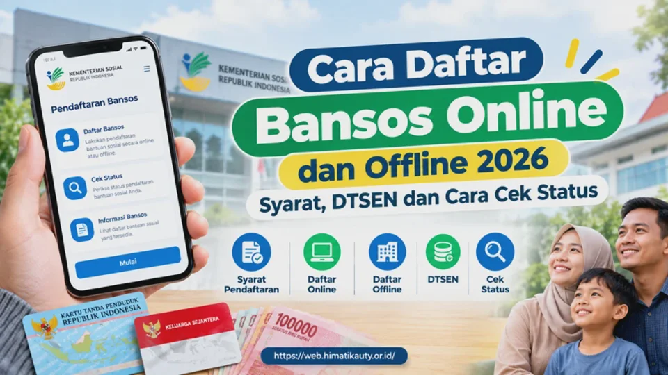 Cara Daftar Bansos Online dan Offline 2026, Syarat dan Cara Cek Status