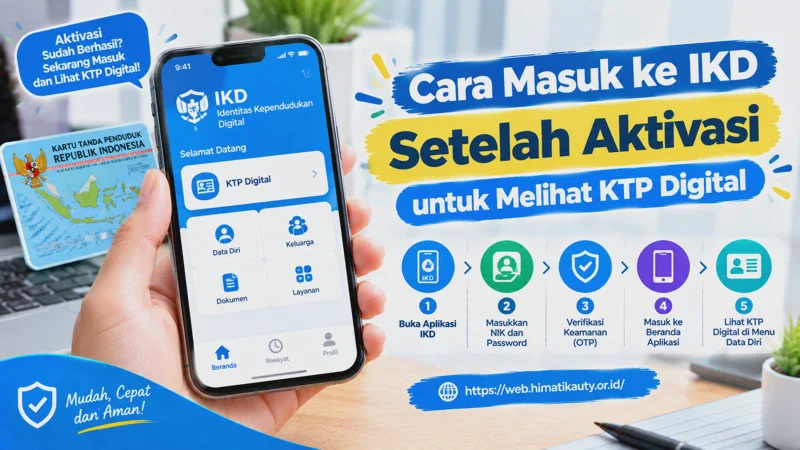 Cara Masuk ke IKD Setelah Aktivasi untuk Melihat KTP Digital