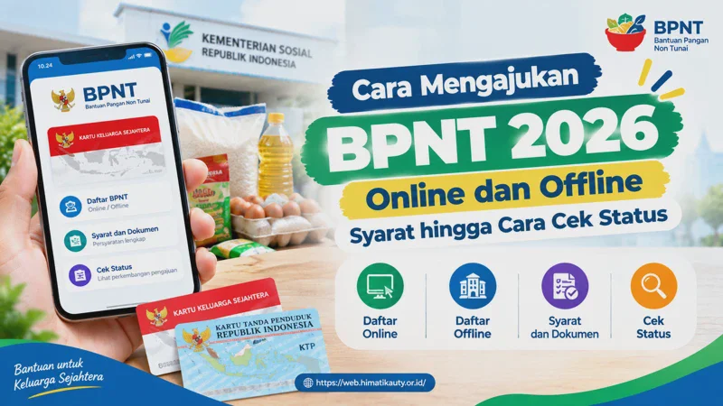 Cara Mengajukan BPNT 2026 Online dan Offline, Syarat hingga Cara Cek Status