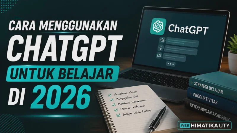 Cara Menggunakan ChatGPT untuk Belajar di 2026: Tips, Contoh Prompt, dan Etika