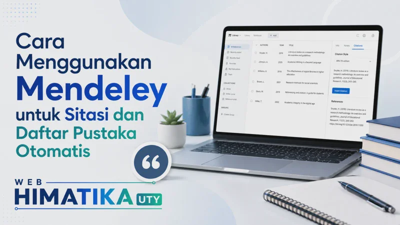 Cara Menggunakan Mendeley untuk Sitasi dan Daftar Pustaka Otomatis