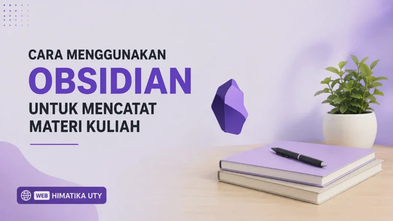 Cara Menggunakan Obsidian untuk Mencatat Materi Kuliah