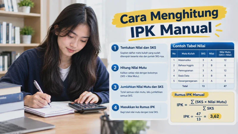 Cara Menghitung IPK Manual: Rumus dan Contoh Lengkap