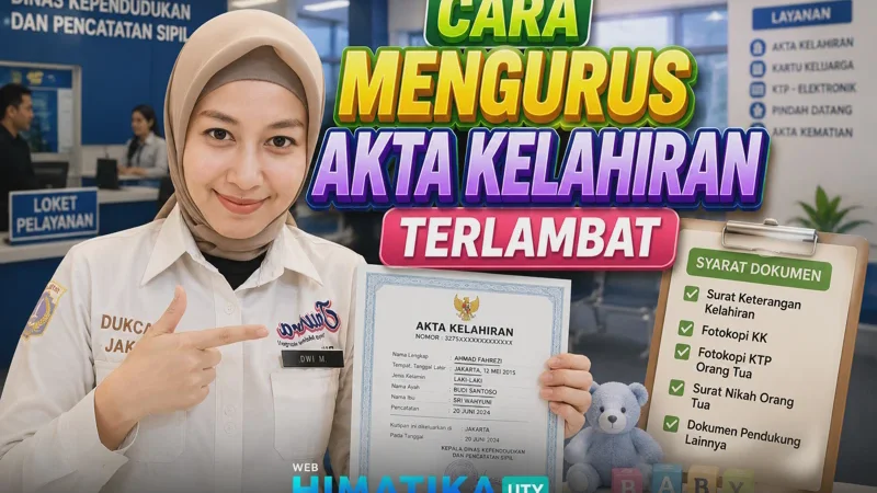 Cara Mengurus Akta Kelahiran Terlambat Terbaru 2026: Syarat, Denda, SPTJM & Online