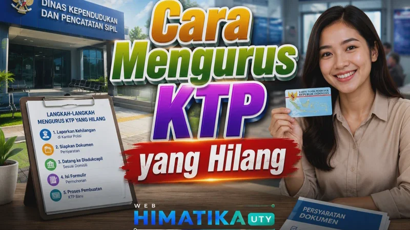 Cara Mengurus KTP yang Hilang Terbaru (Bisa Online & Luar Domisili)