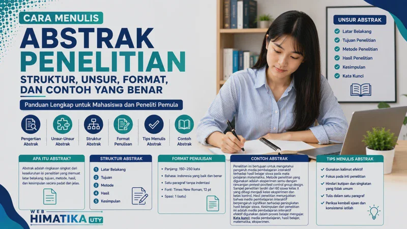 Cara Menulis Abstrak Penelitian yang Benar: Struktur, Unsur, Format, dan Contohnya