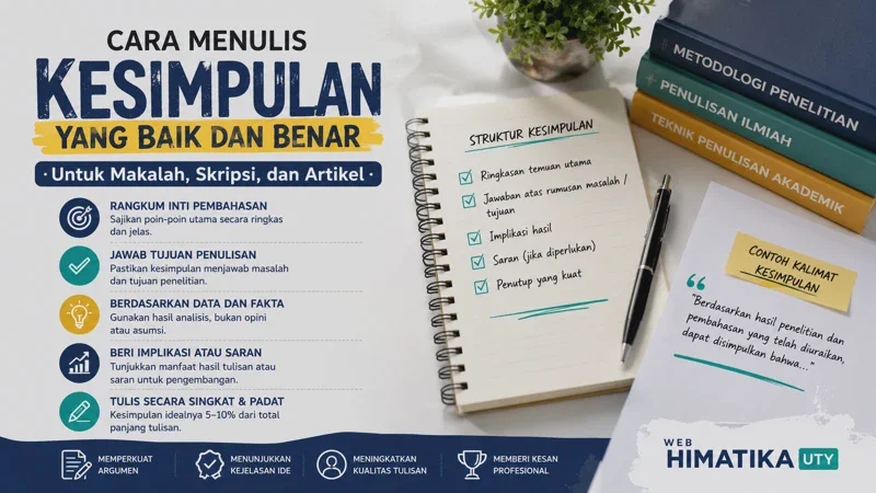 Cara Menulis Kesimpulan yang Baik dan Benar untuk Makalah, Skripsi, dan Artikel