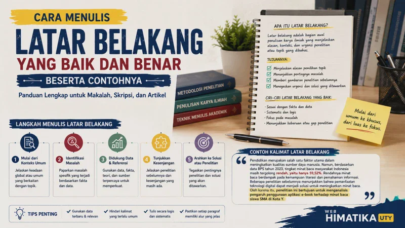 Cara Menulis Latar Belakang yang Baik dan Benar Beserta Contohnya
