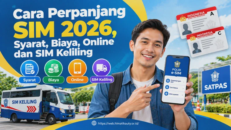 Cara Perpanjang SIM 2026, Syarat, Biaya, Online dan SIM Keliling