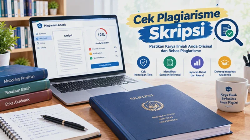Cek Plagiarisme Skripsi: Cara, Batas Aman, dan yang Perlu Diwaspadai
