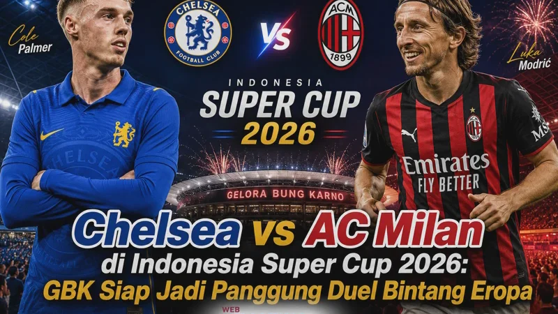 Chelsea vs AC Milan di Indonesia Super Cup 2026: GBK Siap Jadi Panggung Duel Bintang Eropa