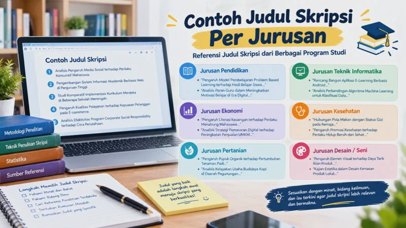 Contoh Judul Skripsi per Jurusan yang Bisa Kamu Adaptasi