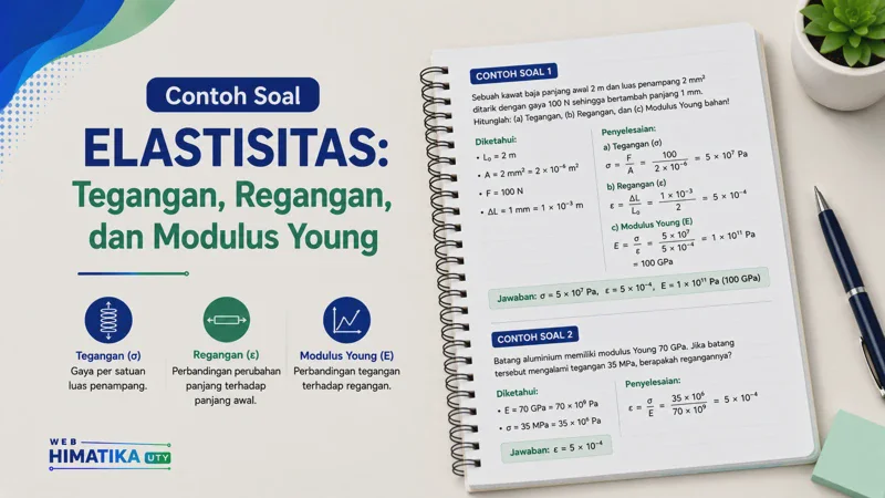 Contoh Soal Elastisitas: Tegangan, Regangan, dan Modulus Young