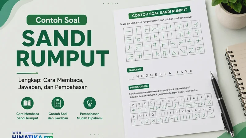Contoh Soal Sandi Rumput Lengkap: Cara Membaca, Jawaban, dan Pembahasan