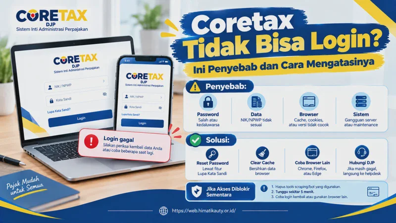 Coretax Tidak Bisa Login? Ini Penyebab dan Cara Mengatasinya