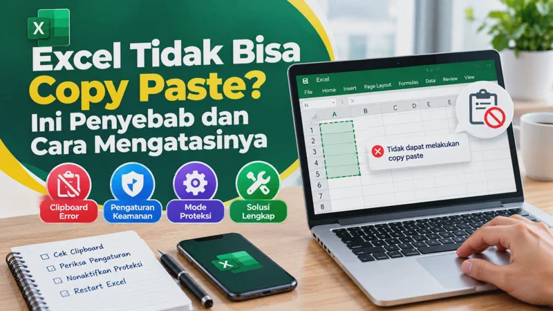 Excel Tidak Bisa Copy Paste? Ini Penyebab dan Cara Mengatasinya