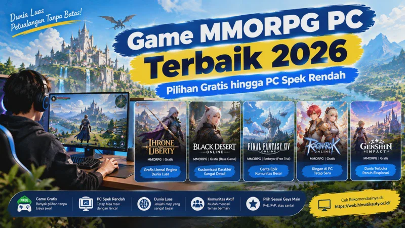Game MMORPG PC Terbaik 2026, Pilihan Gratis hingga PC Spek Rendah