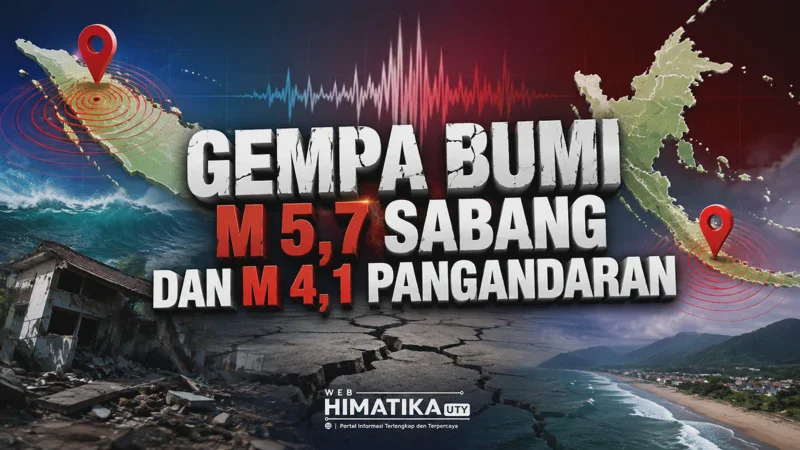 Gempa Bumi M 5,7 Sabang dan M 4,1 Pangandaran: Analisis BMKG
