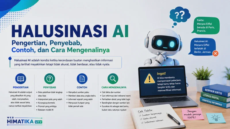 Halusinasi AI: Pengertian, Penyebab, Contoh, dan Cara Mengenalinya
