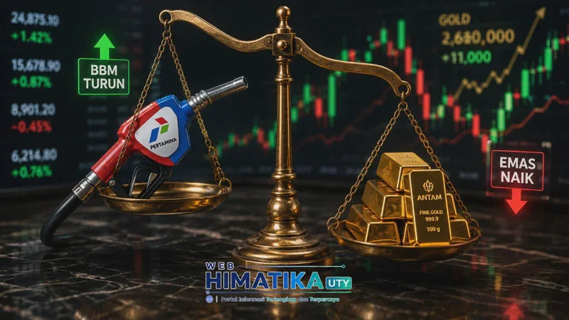 Harga Emas Hari Ini Naik Tajam, Tarif BBM Pertamina Turun
