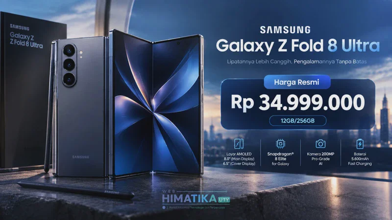 Harga Samsung Galaxy Z Fold 8 Ultra di Indonesia: Spesifikasi Lengkap, Varian, dan Promo Terbaru