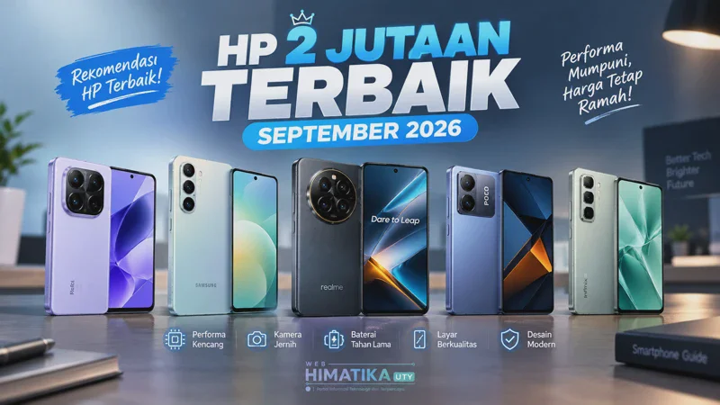 HP 2 Jutaan Terbaik September 2026: Rekomendasi Lengkap dengan Spesifikasi dan Harga