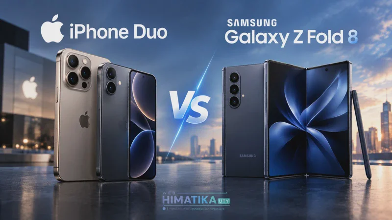 iPhone Duo vs Galaxy Z Fold 8: Perbandingan Lengkap Spesifikasi, Harga, dan Fitur