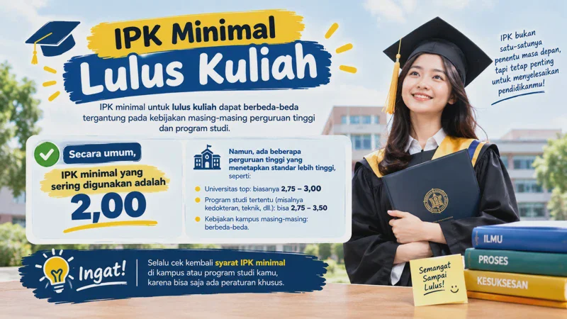 IPK Minimal Lulus Kuliah: Ini Angka Resminya dan Syarat Lainnya