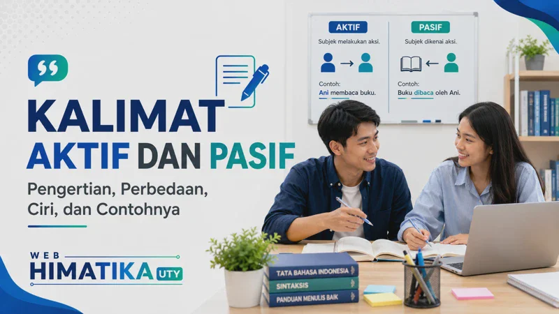 Kalimat Aktif dan Pasif: Pengertian, Perbedaan, Ciri, Jenis, dan Contohnya