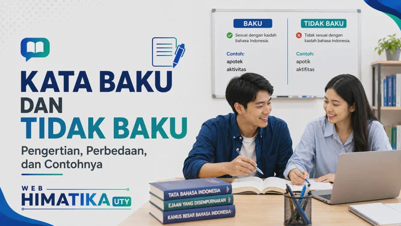 Kata Baku dan Tidak Baku: Pengertian, Perbedaan, Ciri, dan Contohnya