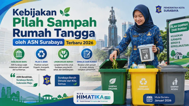 Kebijakan Pilah Sampah Rumah Tangga oleh ASN Surabaya Terbaru 2026