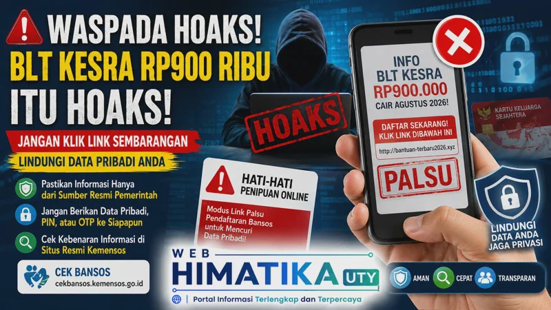 Klarifikasi Isu BLT Kesra Rp900 Ribu: Cek Fakta Bansos 2026