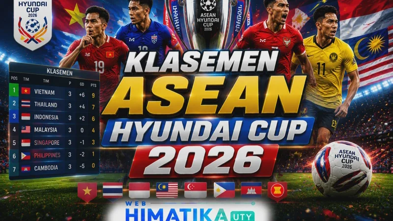 Klasemen ASEAN Hyundai Cup 2026 Terbaru: Posisi Indonesia, Jadwal, dan Hasil Pertandingan