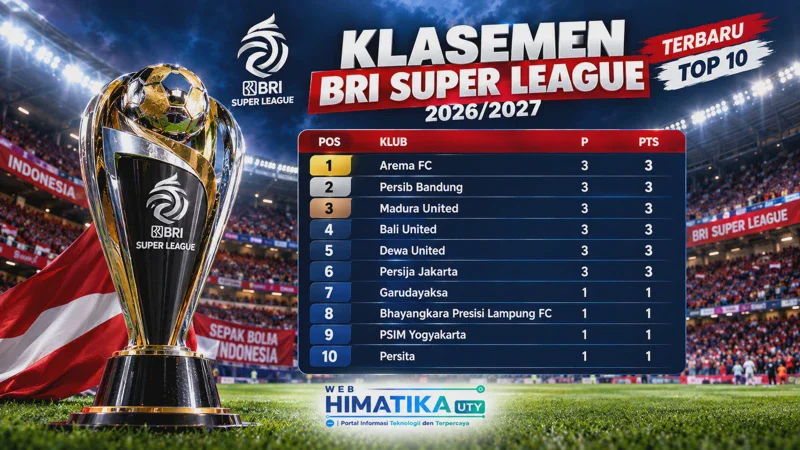 Klasemen BRI Super League 2026/2027 Terbaru: Update Pekan 1, Hasil Lengkap, dan Top Skor