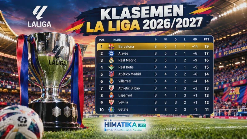 Klasemen La Liga 2026/2027 Terbaru: Update Pekan 4, Hasil Lengkap, dan Top Skor