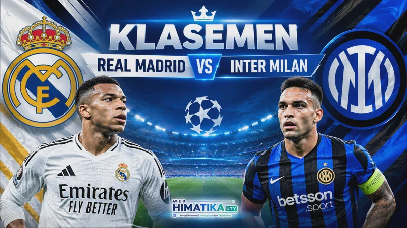 Klasemen Real Madrid vs Inter Milan Terbaru: Posisi di Liga Champions, La Liga & Serie A Setelah Laga 2-1