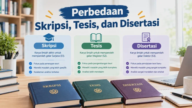 Perbedaan Skripsi, Tesis, dan Disertasi: Jenjang dan Syaratnya